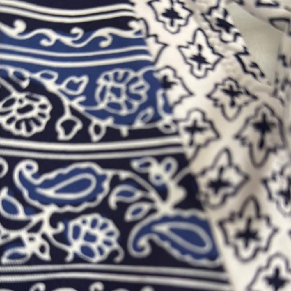 Blue And White Patterned Reversable Swimsuit By T… - image 6